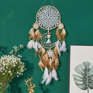 Dream Catcher Wall Hanging Decor Boho Feather Dreamcatcher
